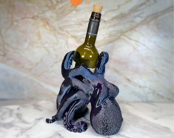 Octopus Wine Holder Bottle Holder Kitchen Countertops Wine Rack Home Sea Décor Wine lover gift Bar Holds Wine Beer Pop/Soda Water Bottle