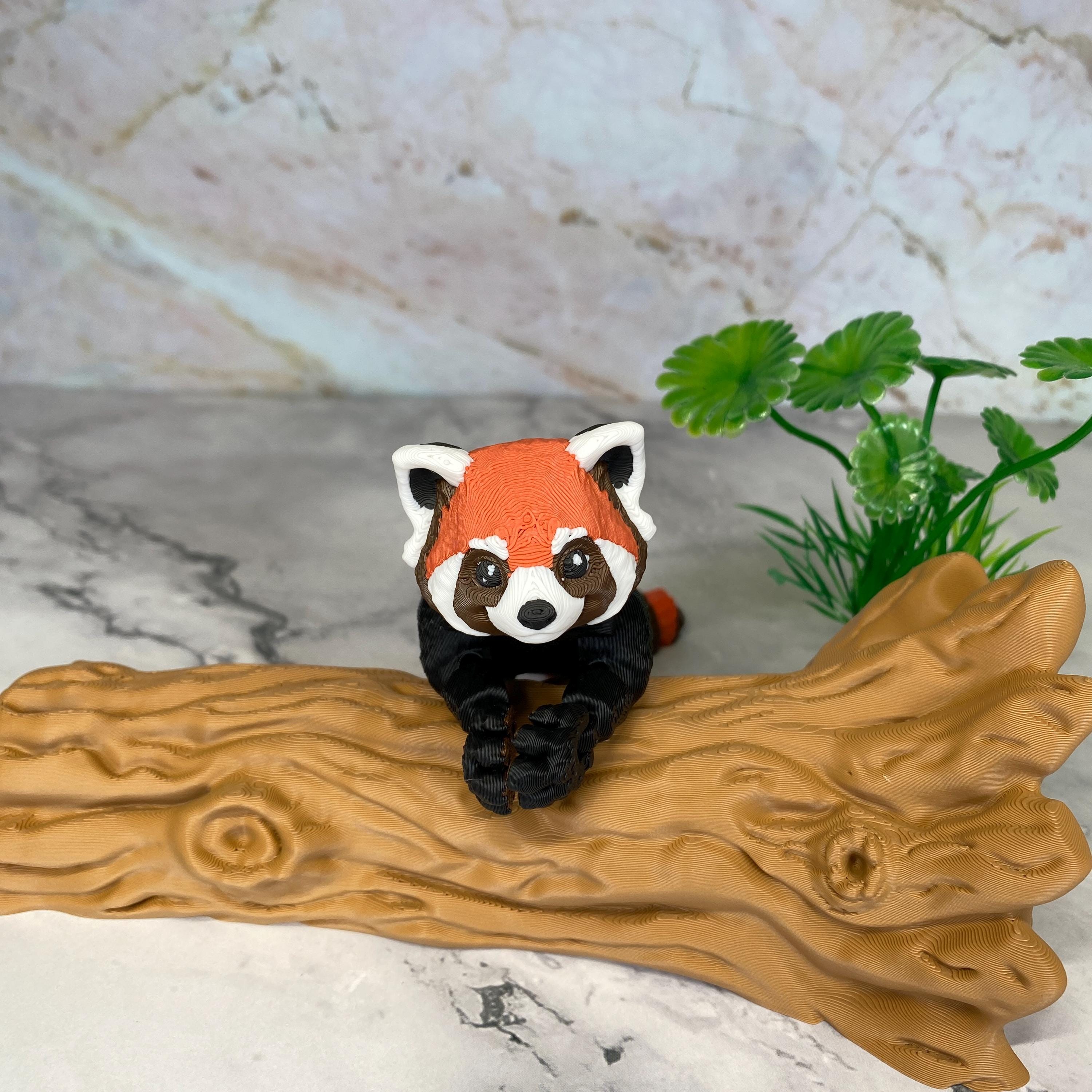 Articulated Red Panda Posable Desk Pet & Fidget Figure | Animal
