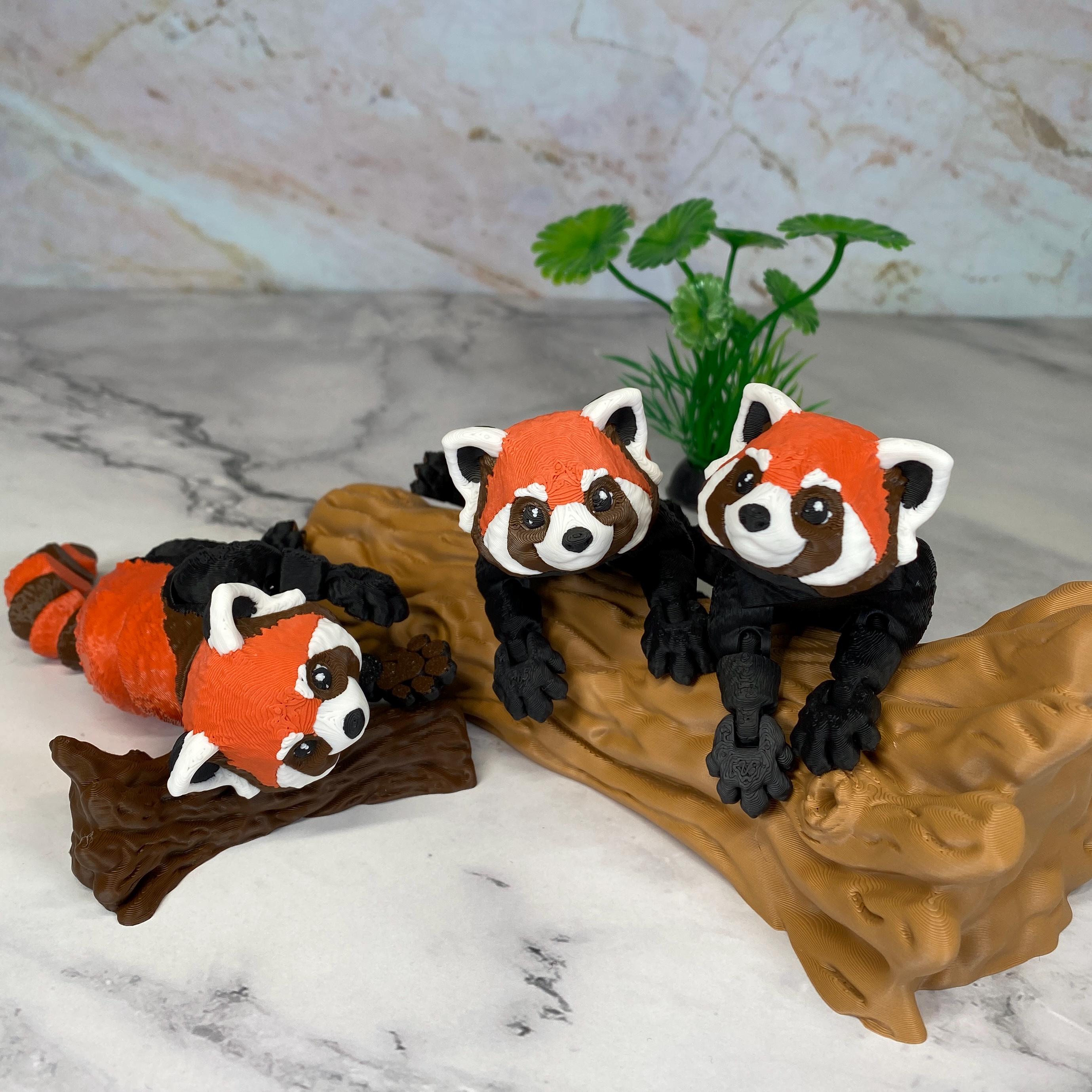 Articulated Red Panda Posable Desk Pet & Fidget Figure | Animal