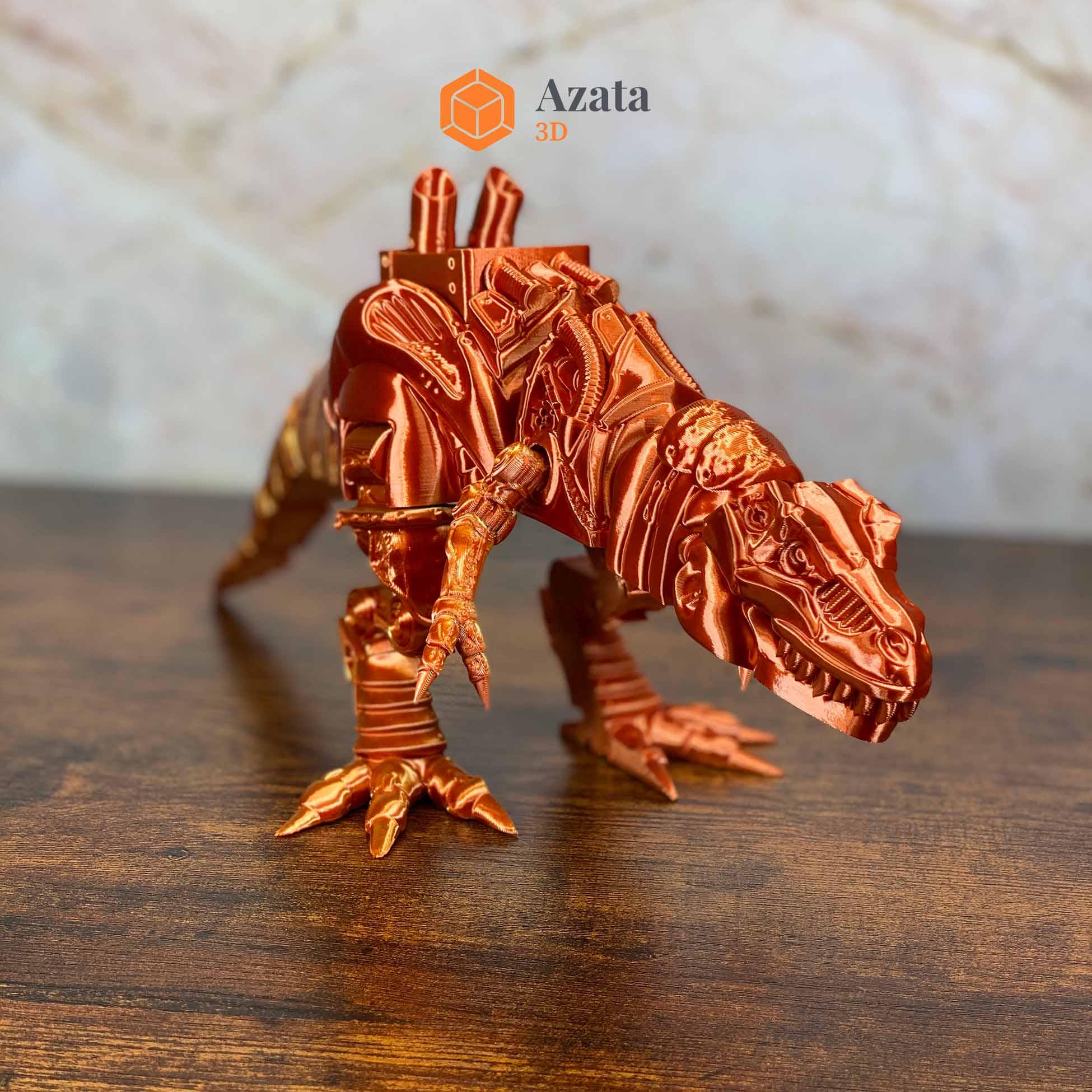 Articulated Jurassic World Steampunk T-rex | Unique Dinosaur Toy