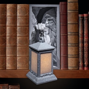 Dark Ages Zaubererbuch-Ecke | Magic World Booknook Bücherregal Insert Decor Crafts für Erwachsene