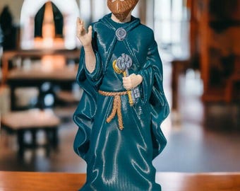 Saint Peter with Keys Religious Statue | 6.3 Inch Catholic Figurine | Religious Gifts | Suitable for Religious Decor Collection and Home Use