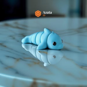 Baby Dolphin Keychain | Cute Toy Animal Keychain | Couples Keychain | Personalized Custom Keychain Accessory | Unique Articulated Keychain