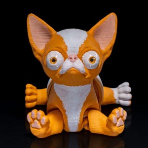 Articulated Richard the Chihuahua Dog with [2 Faces: Sleep & Awake] | Movable Realistic Cute Chihuahua | Memorial Gift for Dog Puppy Lovers
