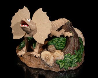 Articulated Frilled Neck Lizard