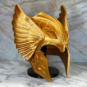 Draagbare Thor-helm | Realistische God of Thunder-hoofddeksels | Ademend cosplay propmasker | Asgard plank- en wanddecoratie