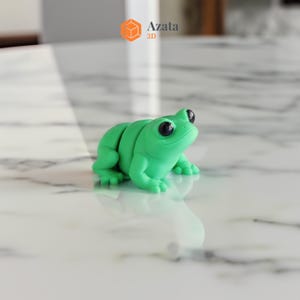 Tiny Frog Keychain | Cute Toy Animal Keychain | Couples Keychain | Personalized Custom Keychain Accessory | Unique Articulated Keychain