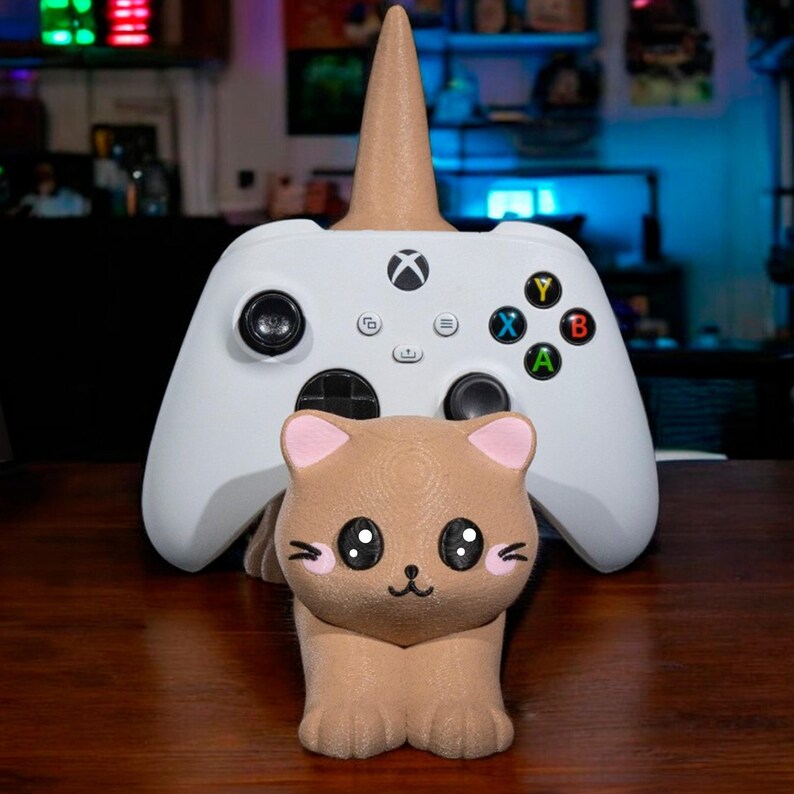 PS5/PS4/XBOX Controller Stand | Cute Cat Stand | Unique Console Kitten Design | Smartphone & Controller Holder | Kitty Gaming Accessory image 8