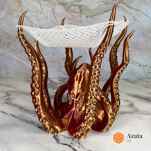 Octopustentakel fruitmand | Unieke decoratieve kom voor keuken- en woondecoratie