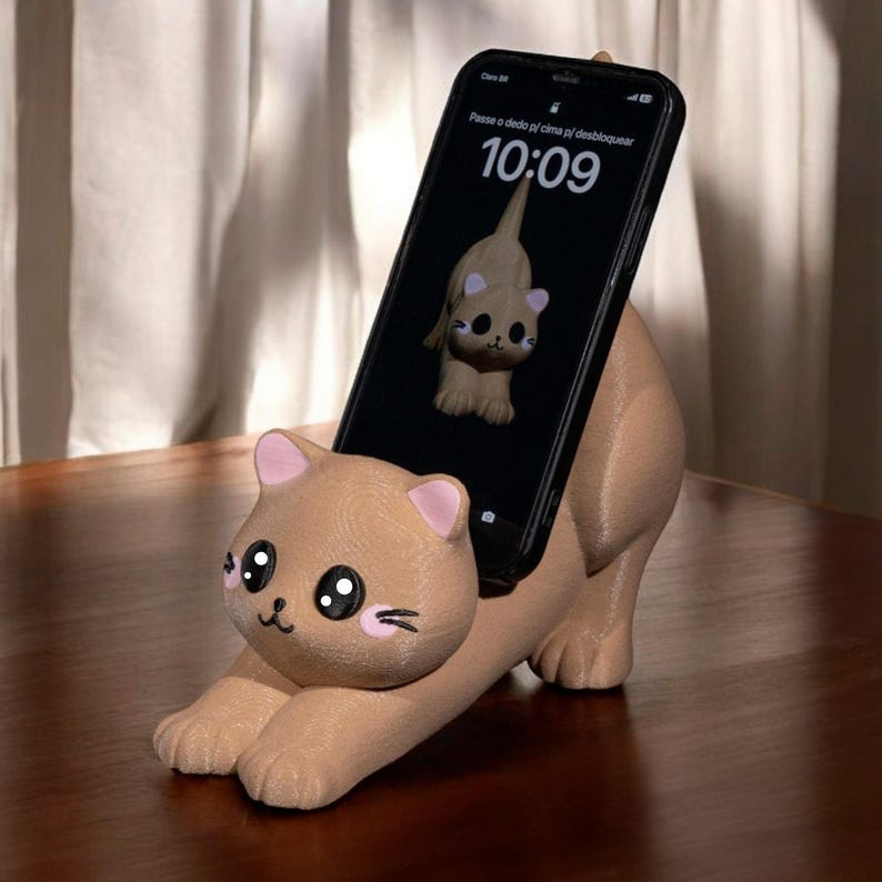 PS5/PS4/XBOX Controller Stand | Cute Cat Stand | Unique Console Kitten Design | Smartphone & Controller Holder | Kitty Gaming Accessory image 7
