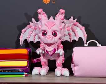 Articulated Heartbreaker Dragon | Cute Baby Love Dragon