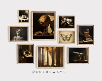 Set Of 9 Light Academia Prints | Victorian Decor | Greek and Roman Wall Art |  Academia Aesthetic | Digital Download PRINTABLE Gallery Art