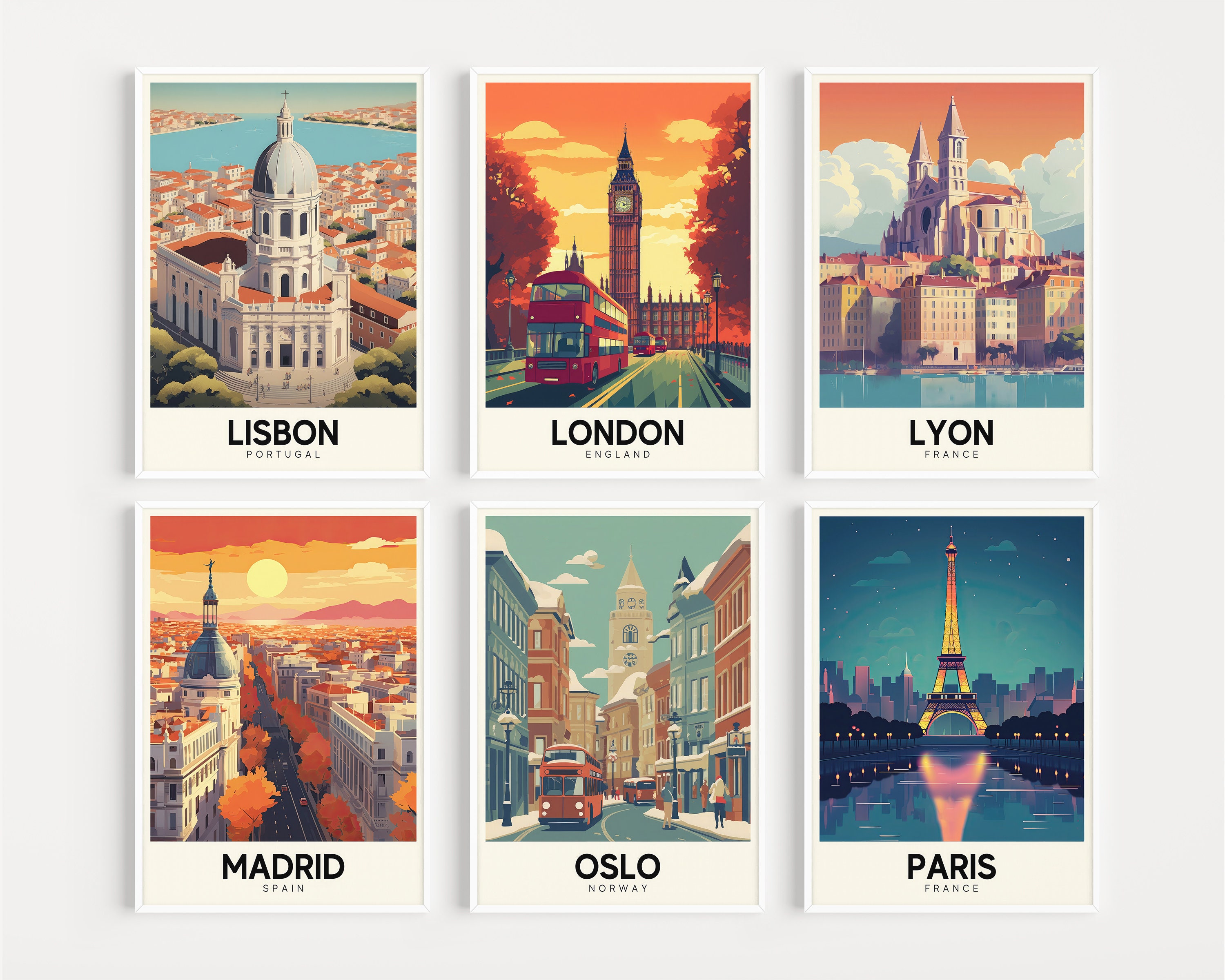 80 Europe Travel Posters Digital Prints European Iconic Cities Instant  Download for Wall Art, Home Decor, Living Room, Travel Wall Collage 