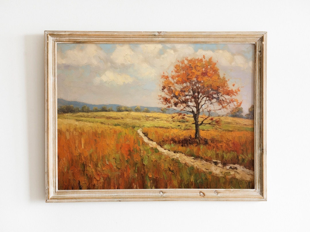 Rustic Autumn Field Print | Farmhouse Wall Decor | Fall Wall Art ...