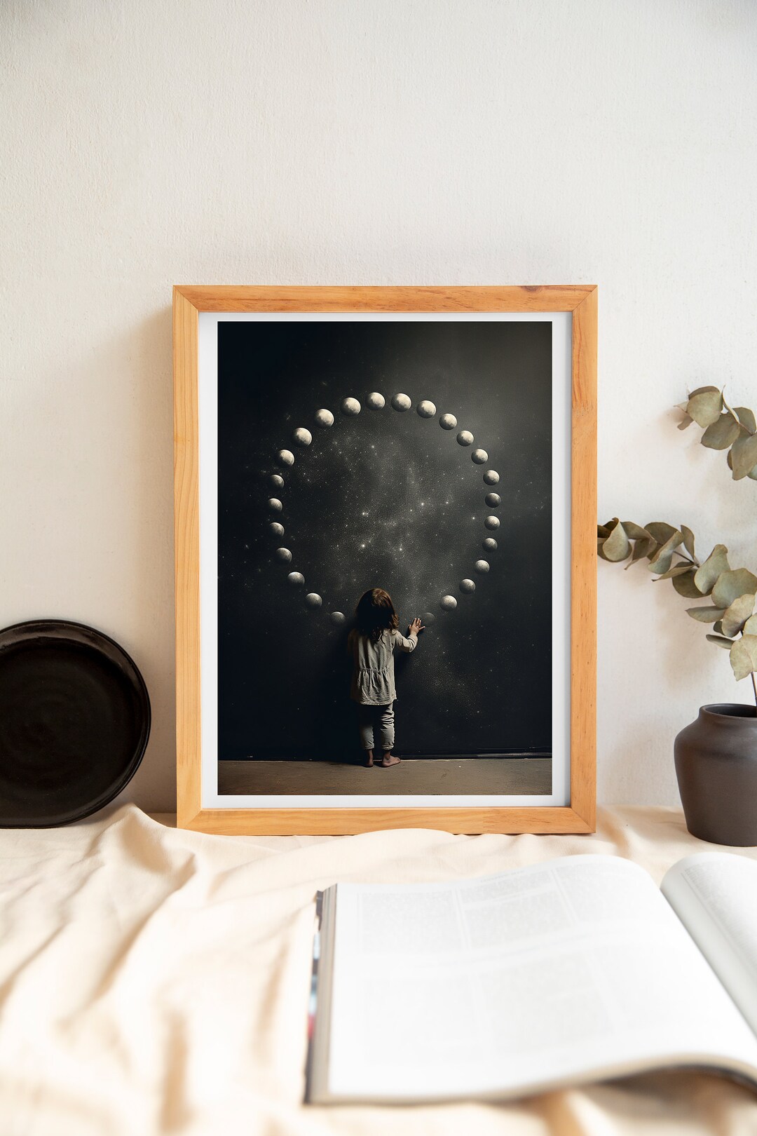 Printable Moon Phases Wall Art Wall Decoration Moon Wall - Etsy