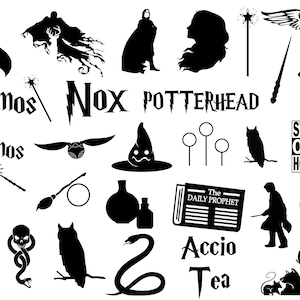 HP Svg, Svg Files for Cricut, svg Files for Silhouette, Wizard Svg School Movie, Potterhead SVG, Accio PNG, svg Files for Cricut