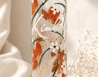Hand Painted Champagne Flutes | Personalized bridesmaid gift | Custom Bridesmaid gift | bridal shower gift