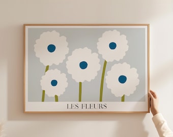 Abstract Floral Art Print, Botanical Home Decor (Digital Download)