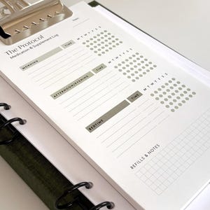 Medikamenten- und Nahrungsergänzungstagebuch | Wöchentlicher Medikamenten-Notizblock | 50 Blatt | 120 g/m²