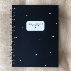 MEDICAL APPOINTMENT Notebook: Appointment notes, test results and medications in one place. Health record. Starry Sky cover.
