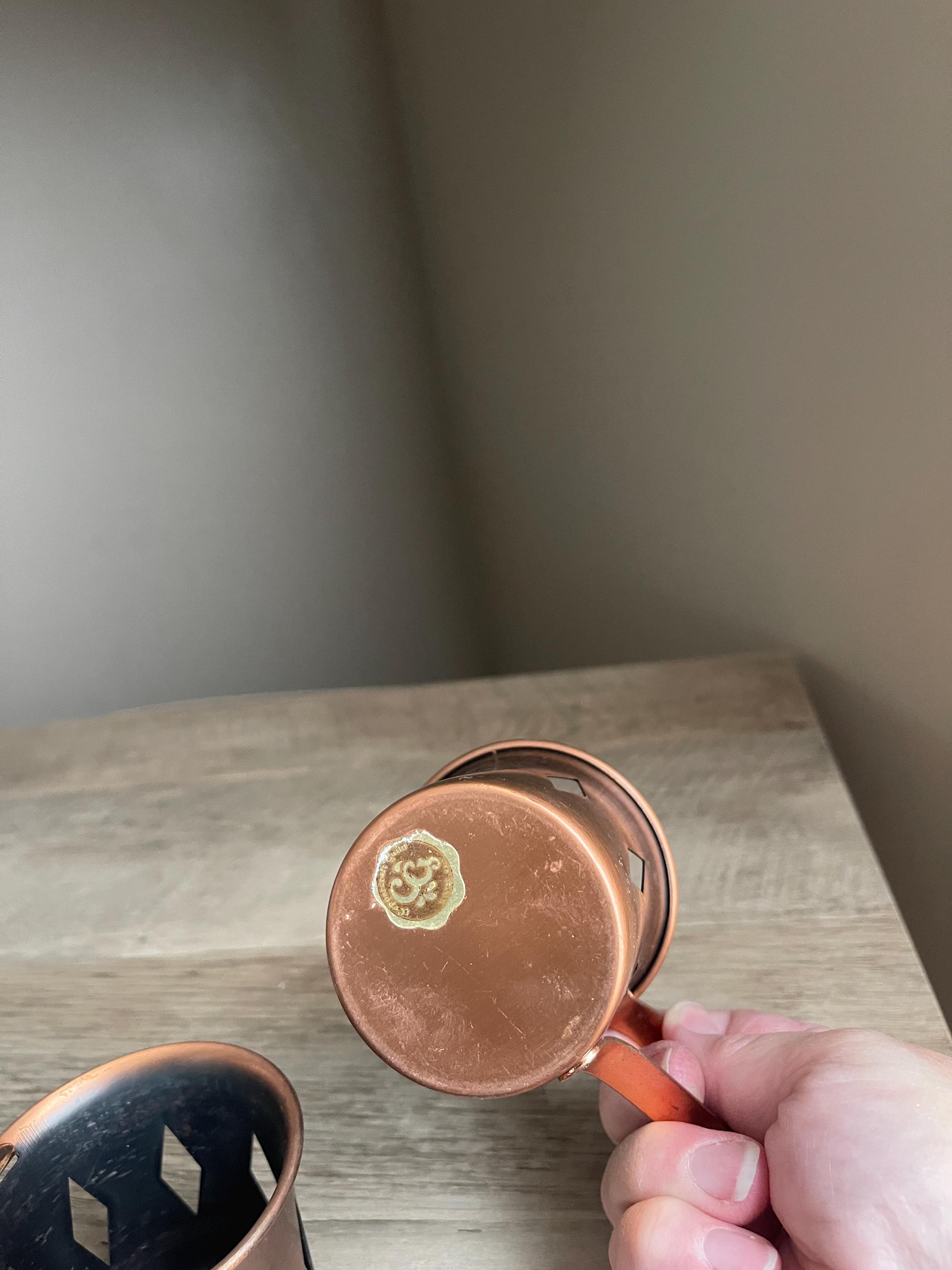 Coppercraft Guild Copper Mug Set of 4 Vintage Copper Cups Mid