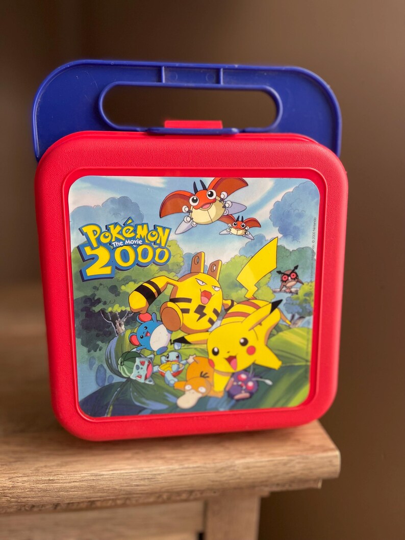 Tupperware Pokémon The Movie 2000 lunchbox, pencil box, kids storage container