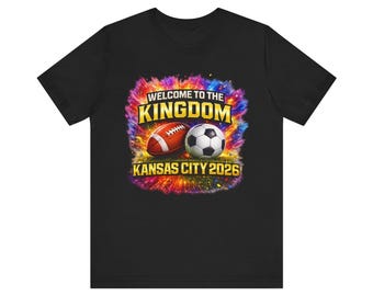 Kansas City 2026 World Soccer Football Tee | Welcome to the Kingdom Apparel