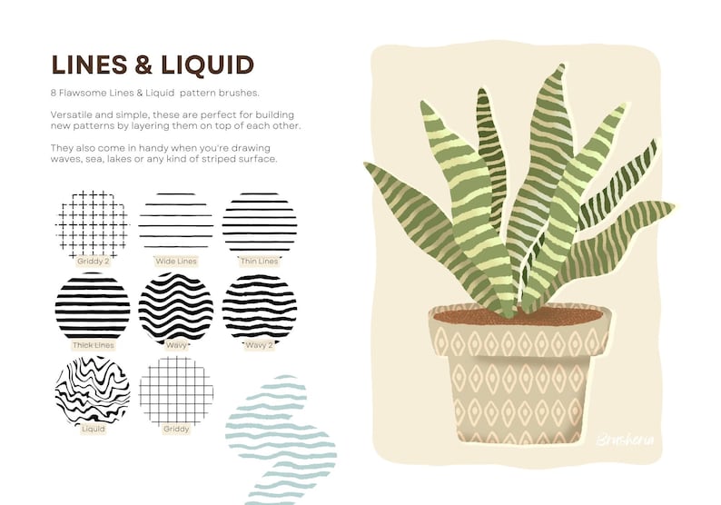 Flawsome Pattern Brushes for Procreate Imperfect Patterns - Etsy