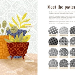 Geometric Pattern Brushes For Procreate Seamless Patterns Brush Set By