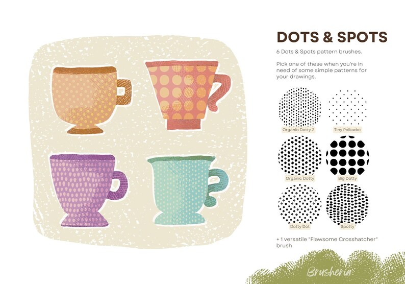 Flawsome Pattern Brushes for Procreate Imperfect Patterns - Etsy