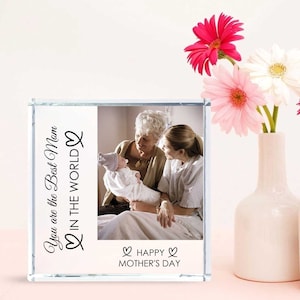Personalized Photo Gift | Acrylic Picture Frame | Custom Photo Block | Gifts for Him | Wedding Gifts | Gift for Mom | Mother&#39;s Day Gifts