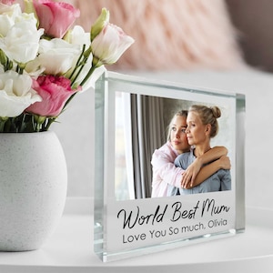 Personalized Photo Gift | Acrylic Picture Frame | Custom Photo Block | Gifts for Him | Wedding Gifts | Gift for Mom | Mother&#39;s Day Gifts