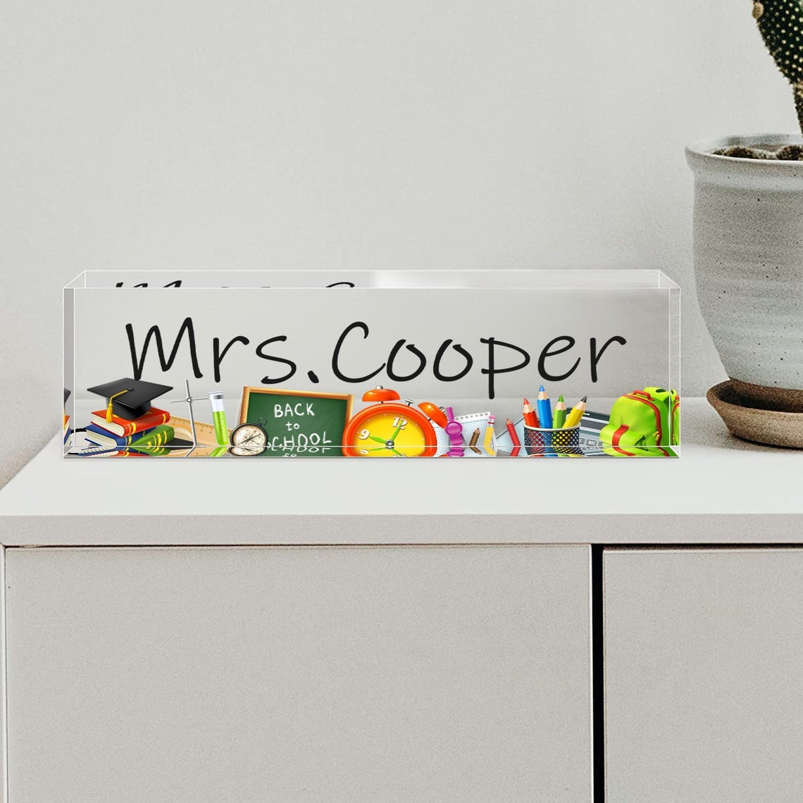 Teacher Desk Name Plate Name Plate for Desk Gift for Teacher Etsy