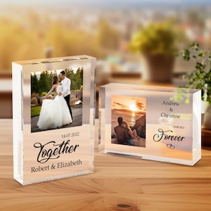 Personalized Photo Acrylic Block - Bestie Gifts - Christmas Gift for Friend  Friendship  Sisters  Aunt  Custom Gift