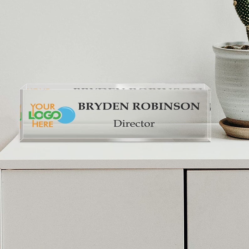 Office Desk Name Plate Personalized Custom Name Plates for Desks