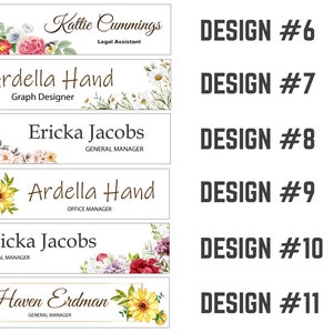 Personalized name plate for desk Nameplate sign Modern office business decor Executive desk name plate Desk name sign for women with sakura image 8