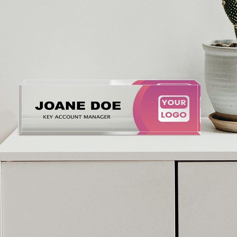 Office Desk Name Plate Personalized Custom Name Plates for Desks