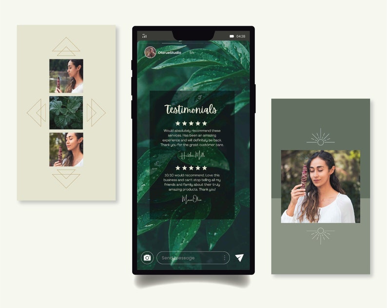 Pu&ograve; includere: Uno schermo di telefono cellulare verde e bianco che mostra una pagina di testimonianze con recensioni a cinque stelle e testo che dice "Consiglio assolutamente questi servizi. &Egrave; stata un'esperienza fantastica e torner&ograve; sicuramente. Grazie per l'ottimo servizio clienti." e "10/10 consiglierei. Adoro l'azienda e non smetto di parlare dei loro prodotti davvero fantastici a tutti i miei amici e familiari. Grazie."