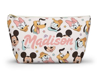 Pochette personnalisée pour accessoires inspirée de Disney - Sac de rangement magique, nom personnalisé, plusieurs tailles