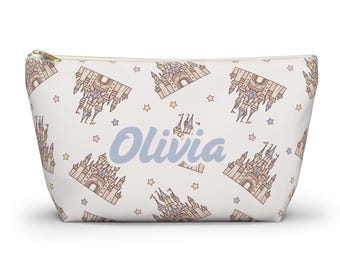 Pochette personnalisée pour accessoires inspirée de Disney - Sac de rangement magique, nom personnalisé, plusieurs tailles