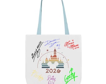 キャラクターサイン入りトートバッグ - ディズニーパーク記念品