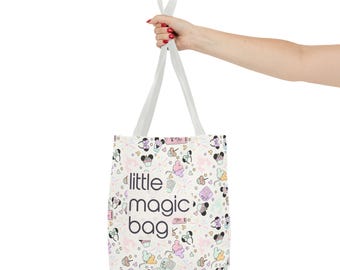 Pastel Park Snacks Tote Bag – Cute Magic Bag for Theme Park Days | Little, Medium & Large Sizes