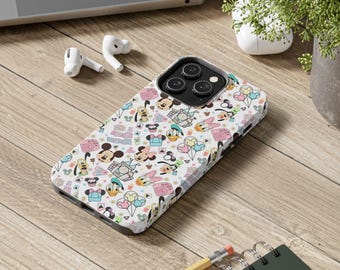 It’s a Small World Tough Phone Case | Cute Pastel MagSafe Case | Dual-Layer Protective iPhone Case | Gloss Finish