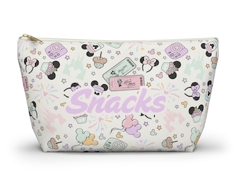 Pochette personnalisée pour accessoires inspirée de Disney - Sac de rangement magique, nom personnalisé, plusieurs tailles