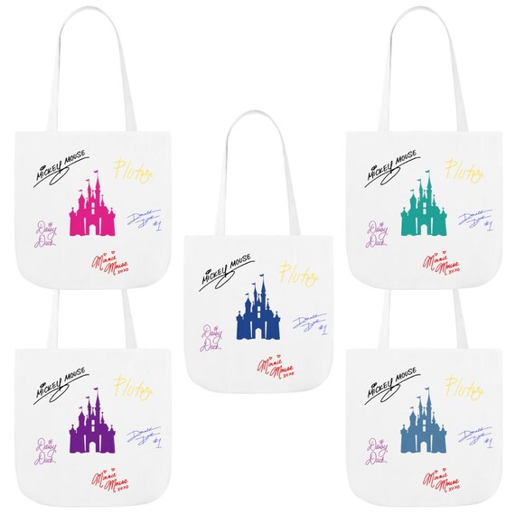 キャラクターサイン入りトートバッグ - ディズニーパーク記念品