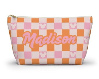Bolsa organizadora de accesorios personalizada de Disney, con nombre personalizado y varios tamaños