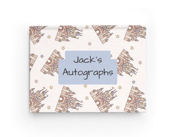 Personalisiertes Disney Autogrammbuch - Charakterunterzeichnungs-Notizbuch, Park-Souvenir, kundenspezifisches Hardcover-Erinnerungsbuch, Freizeitpark-Andenken