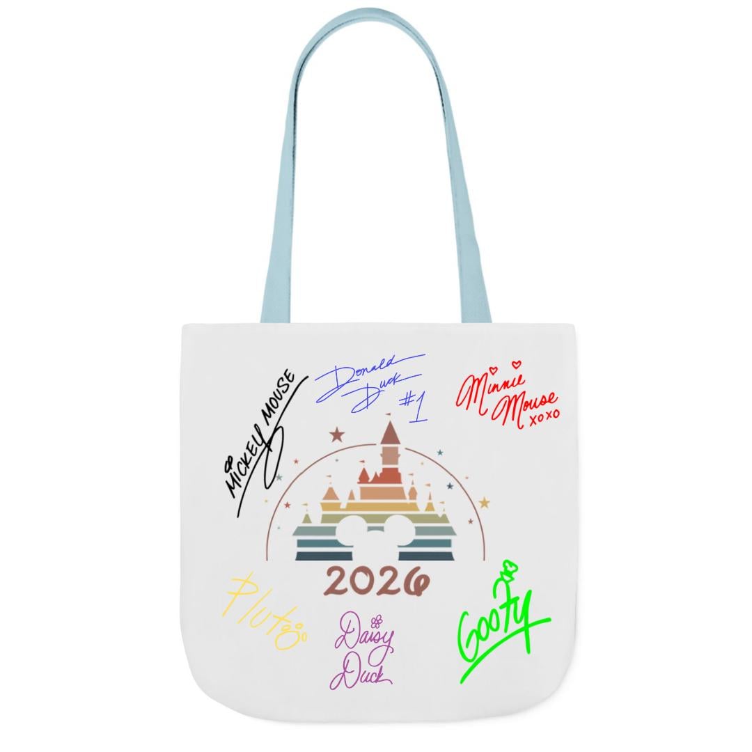 キャラクターサイン入りトートバッグ - ディズニーパーク記念品