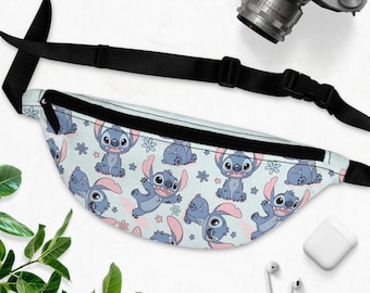 Disney Fanny Pack – Cute Pastel, Stitch, Cruise, and Small World Designs | Festival Waist Bag | Travel Belt Bag | Theme Park Accessory