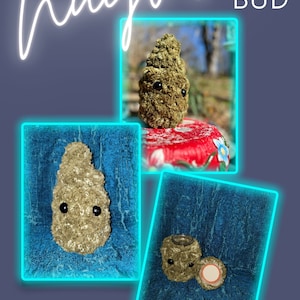 Nuglas, słoik do przechowywania pąków (szydełkowany) WYKONANY NA ZAMÓWIENIE